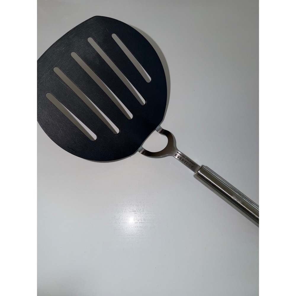 Martha Stewart Everyday Wide Slotted Turner Spatula Stainless Steel Nylon Head